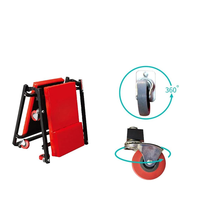 Chariot d'atelier pliable de 36 pouces avec 6 roulettes pivotantes de 2,5 pouces, capacité de 150 kg, outil d'atelier
