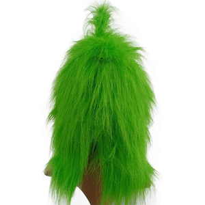 Sombrero y guantes con máscara de monstruo verde, accesorios de Cosplay de <span class=keywords><strong>ladrón</strong></span> de Navidad - Product Image 4