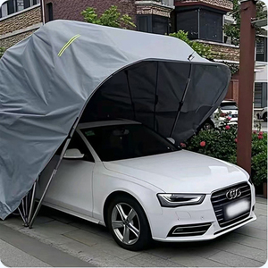 Carpa de Coche Retráctil Personalizada, Impermeable, para Exteriores, Plegable, con Estructura de Acero Galvanizado y Tela Revestida, Protección UV del 99% - Product Image 2