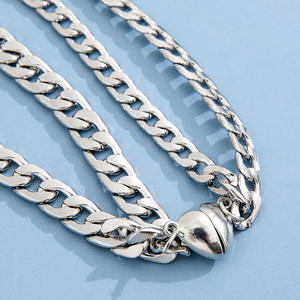 Nouveau Offre Spéciale Trendy <span class=keywords><strong>Couple</strong></span> Bracelet Personnalité Originalité Réglable Ouverture Coeur Bracelet Populaire Simple Magnétique Bracelet - Product Image 3