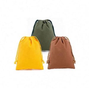 Pochette cadeau en toile de coton et lin réutilisable, écologique, avec logo personnalisé imprimé, pour bougies et savons, avec cordon de serrage, sac anti-poussière - Product Image 6