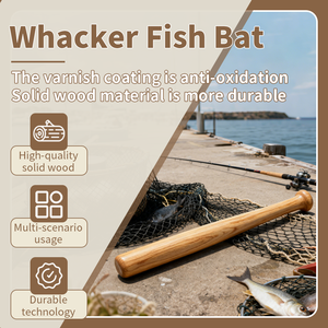 Pince à poisson en bois Fishing Priest, pince à poisson à poignée en bois, outil de pêche en mer écologique, portable - Product Image 2