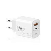 Tête de charge rapide PD 38W multi-ports Type C pour Android, chargeur mural Gold Label