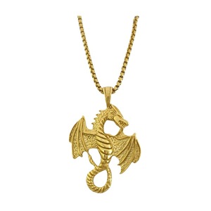 yunnique Stainless Steel Dragon Pendant Necklace For Men Animal Zodiac Design Gift Jewelry - Product Image 5