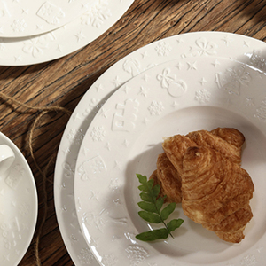 <span class=keywords><strong>Assiette</strong></span> en céramique <span class=keywords><strong>blanche</strong></span> gaufrée de style européen moderne, <span class=keywords><strong>assiette</strong></span> creuse ronde à motif cœur pour desserts et dîners, idéale pour le petit-déjeuner - Product Image 6