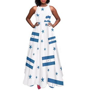 Honduras Drapeau Conception Femmes Robes Personnalité Style En Gros Marque Privée À Motifs Robes De Soirée Qualité Casual <span class=keywords><strong>D</strong></span> - Product Image 1