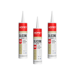 Keo silicone acrylic một thành phần Homey 680 300ml màu trắng, chất kết dính kính cách nhiệt dùng trong xây dựng, chất kết dính kính trong suốt - Product Image 4