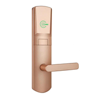 Cerradura Electrónica de Aluminio Pulido para Hotel con Codificador y Software para Sistema de Control de Acceso