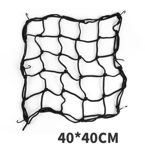 Filet de chargement en maille pour moto et VTT, 40 x 40 cm, avec crochets, pour remorque et bagages - Product Image 4