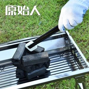 Gants résistants à la chaleur pour barbecue en plein air, en polyester épais, taille unique, accessoire pour grils de camping - Product Image 2