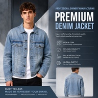 Veste en jean bleu clair pour homme, personnalisée OEM, style classique, veste de camionneur, veste en jean décontractée, vêtement d'extérieur printemps-automne