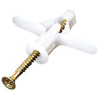 Ancres en plastique M4 de type papillon pour cloisons sèches, vis d'expansion autoperceuses pour murs creux
