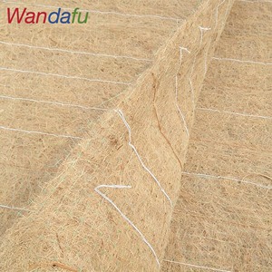 Tapis géotextile en coque de noix de coco, surface alvéolée/diamantée, design industriel, contrôle de l'érosion biodégradable pour l'extérieur - Product Image 1