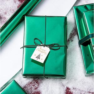 Merture Metallic Dark Green <b>Wrapping</b> <b>Paper</b> Roll 17 In X 16.4 Ft Grid Lines For Gift Packaging - Product Image 6