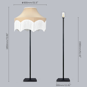 61 InchesNordic Modern LED Cordless <strong>Floor</strong> <strong>Lamp</strong> <strong>Battery</strong> <strong>Operated</strong> Rechargeable Fabric Flower Lampshade Home Decor Living Room - Product Image 4