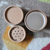 Boîte ronde en papier kraft brun 100% biodégradable, emballage pour poudre de shampoing sec, tube en papier avec agitateur en carton