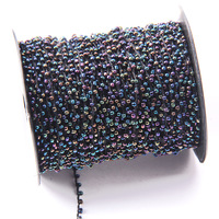 Perles de verre 2mm 4mm, perles tubulaires en cordon, perles de riz pour accessoires vestimentaires