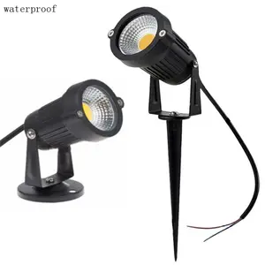 Mặt Đất Cổng Trụ Cột Ngoài Trời Không Thấm Nước Spotlight IP65 Không Thấm Nước Torch Đèn LED Ánh Sáng Sân Vườn