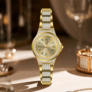 Reloj de Lujo <span class=keywords><strong>para</strong></span> Hombre, Estilo Hip-Hop, Completamente Cubierto de Diamantes, Bisel de Diamantes, Reloj de Cuarzo con Moissanita, Reloj <span class=keywords><strong>para</strong></span> Hombre - Product Image 4
