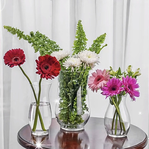 Libbey créatif Transparent verre <span class=keywords><strong>fleur</strong></span> Table Vase moderne européen décor à la maison ornement pour salle à manger verre cruche Vasos De - Product Image 5