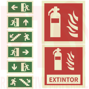 Tự dính băng phát quang phim 300mm x 150mm lối ra với mũi tên dán phát sáng trong bóng tối - Product Image 3