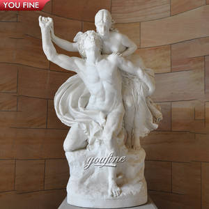 Statue célèbre de Silène et de Dionysos en marbre - Product Image 5