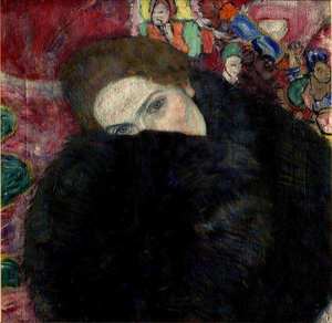 Dipinto su Tela Vintage Europeo con Ritratto di Signora di <span class=keywords><strong>Klimt</strong></span>, Arte Murale Classica per Soggiorno, Ingresso, Studio, Decorazione Casa - Product Image 3