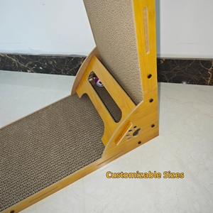 L形壁挂式猫抓挠器宠物用品耐磨家具保护猫玩具 - Product Image 5