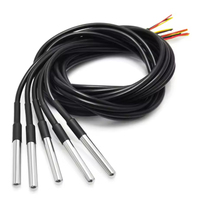 Sonde de température étanche en acier inoxydable DS18B20, 1m, 3m, 5m, 10m, capteur de température à filetage, câble 18B20 pour Arduino