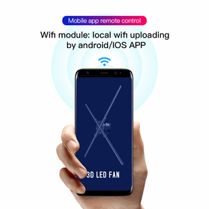 65CM LED WIFI 3D <b>Projector</b> Fan Advertising Holographic Display Player With Stand for Christmas Festival Z3H 3D Holographic Fan 3 - Product Image 5