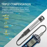 HOLDPEAK Mètre de Précision de l'Oxygène Dissous Haute Précision, Testeur Numérique de DO, Testeur de Qualité de l'Eau, Modèle Aquaculture 5000R