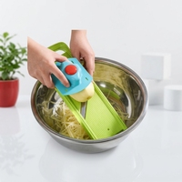 Mandoline Snijder 3-in-1 Handmatige Groentesnijder 2,5 mm en 3,0 mm Duurzaam Voedselveilig PP Vaatwasmachinebestendig Eenvoudige Voedselbereiding