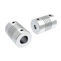 Kopling Fleksibel 5*8mm/6.35*8mm/8*8mm Kopling Poros Motor CNC untuk Motor Stepper Nema 17/23 / Sekrup Penggerak