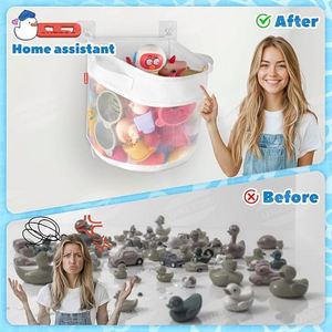 <b>Bath</b> Toy Organizer,4 Gallons Bathtub Toy <b>Storage</b> Organizer,Quick Access <b>Bath</b> Toy Holder Quick Dry Baby <b>Bath</b> Toy <b>Storage</b> for Tub - Product Image 6