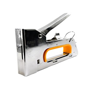 Pistola de clavos manual Jinshun en forma de U, grapadora de metal para carpintería, publicidad, impresión, tapicería y clavado de lona. - Product Image 3