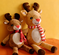 Jouet en peluche de renne de haute qualité, jouet en peluche de Noël, renne en peluche personnalisé, jouet en peluche de renne
