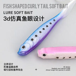 Leurre artificiel souple en PVC de 12 cm et 6,5 g pour la pêche en mer et en eau douce, en forme de ver coulant sans hameçons - Product Image 4