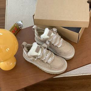 รองเท้าบูทหิมะสำหรับผู้หญิงยุโรป ฤดูใบไม้ร่วง/ฤดูหนาว คุณภาพสูง กันน้ำ กันลื่น อุ่น นุ่ม สวมใส่สบาย - Product Image 6