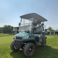 Voiturette de golf électrique chinoise Florescence, capacité 4 passagers, certifiée CE, moteur KDS, écologique, 48V 5KW, métal + plastique, 12