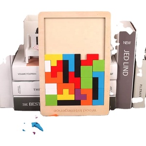Montessori Wooden <strong>Tangram</strong> Jigsaw <strong>Puzzle</strong> New Intelligence Brain Teaser Math Game Building Block Educational Toys For Toddlers - Product Image 3