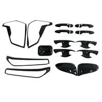 Kit complet de garnitures extérieures noir brillant 6 pièces avec Travo pour Toyota Hilux Travo 2026