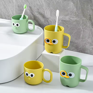 Gobelet à rincer Qiguo House Big Eyes en plastique sans BPA, écologique, pour usage domestique en couple - Product Image 2