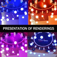 Prix du treuil système de boule de levage à led lumière de boule cinétique pour la scène de mariage DJ dmx coloré led système d'éclairage cinétique de boule de levage