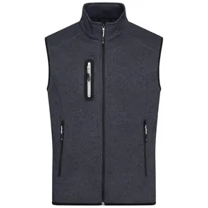 Gilet en polaire tricoté pour homme, merchandising personnalisé - Product Image 5
