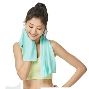 Mikro faser trockenes Haar Turban Ice Sports Beach Gym 100% Polyester Kühlt uch