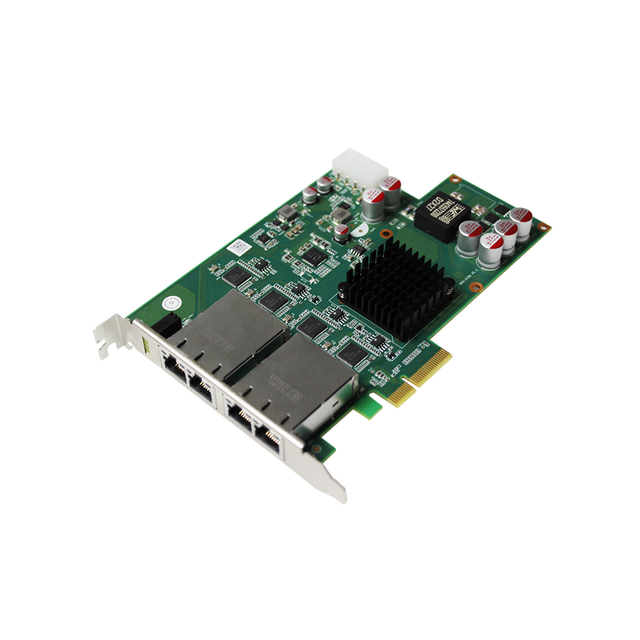 4 Ports PoE Network Card Intel I210-AT Ethernet Interface 10/100/1000 Mbps PCI Express X4 Internal Wired 10 Ports Internal Wired
