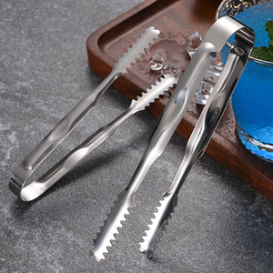 Stainless Steel Ice <b>Tongs</b> 15cm Kitchen Food <b>Tongs</b> For Barbecue Steak <b>Serving</b> - Product Image 3