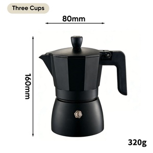 Cafetera Moka de Aluminio Estilo Italiano Moderno, Percolador para Estufa, Ecológica con Aislamiento Térmico - Product Image 6