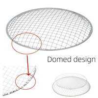 Grille de barbecue circulaire jetable en acier à livraison immédiate (29 cm/taille personnalisée) pour restaurants, utilisation extérieure, antiadhésive