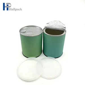 Custom Brand Design eco-friendly coperchio in plastica Kraft tubo di cartone cilindro rotondo per uso artigianale e imballaggio